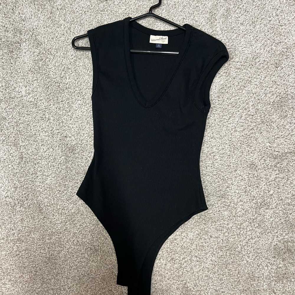 Black Sleeveless Bodysuit